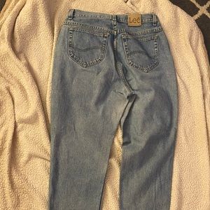 vintage lee’s mom jeans | light wash | high rise